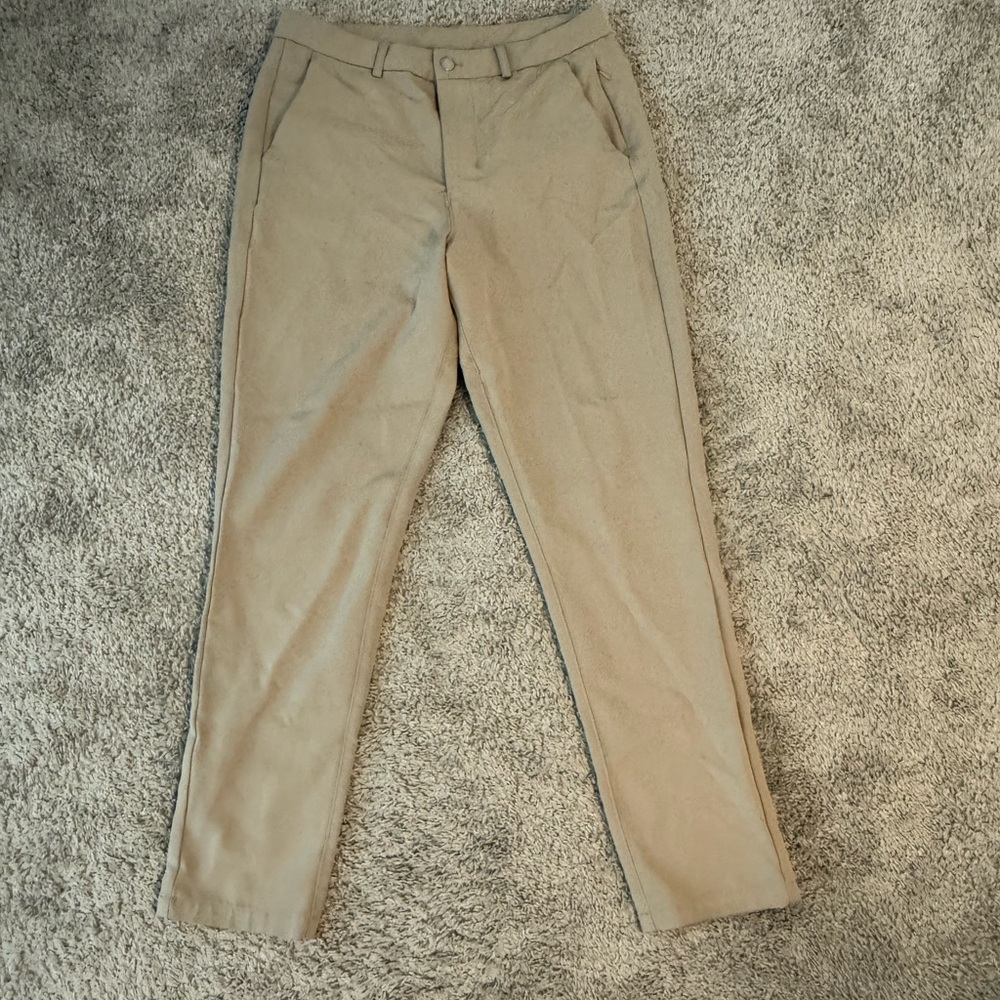 Men’s &Collar Athletic Fit Pants, 32x34, Khaki
